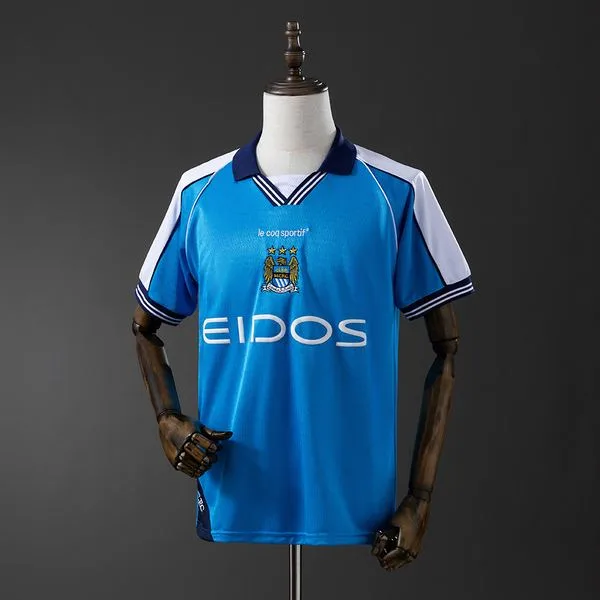 Camiseta de fútbol Manchester City 1999/01 LOCAL MANGA CORTA VERSION FAN